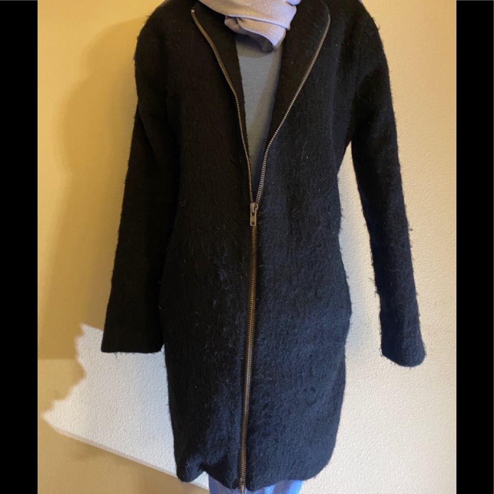 BB Dakota- Black wool coat chic Sz L
